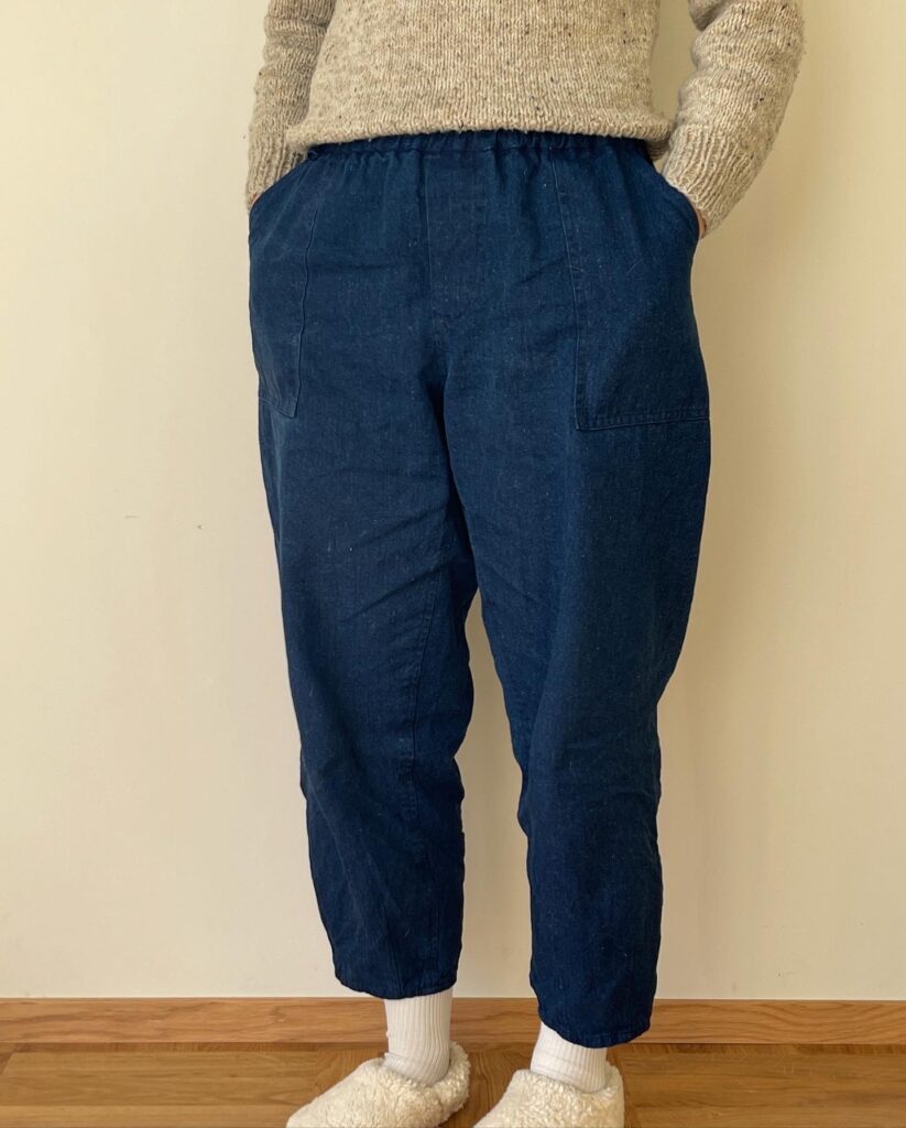 Hamp/økologisk bomullsdenim, Indigo