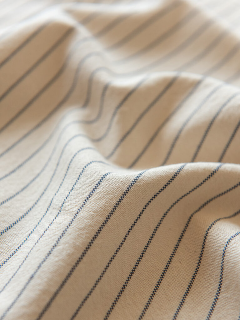 Fransk Pinstripe, Ecru/navy