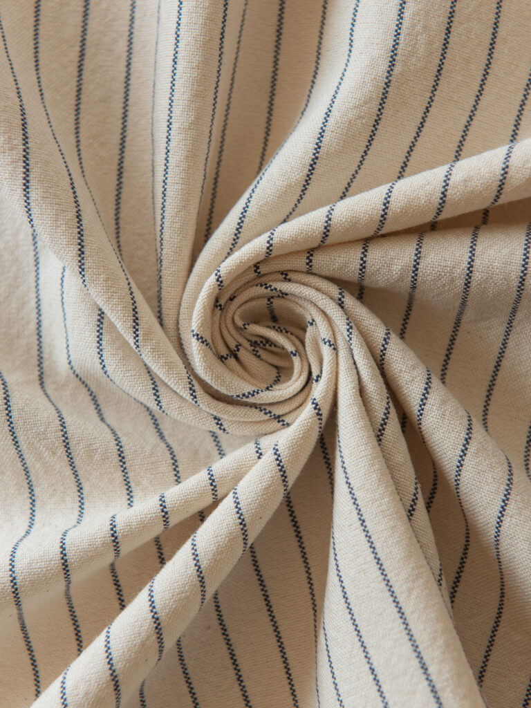 Fransk Pinstripe, Ecru/navy