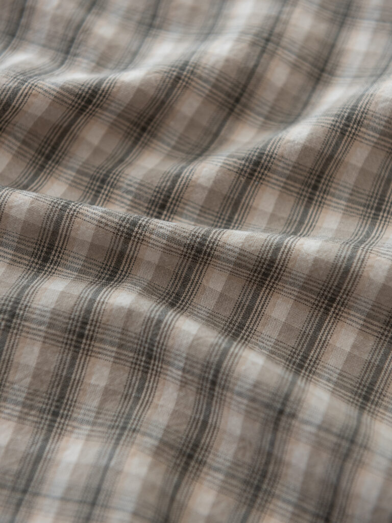 Tromlet Poplin, Lys check