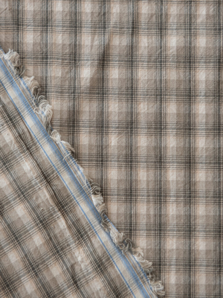 Tromlet Poplin, Lys check