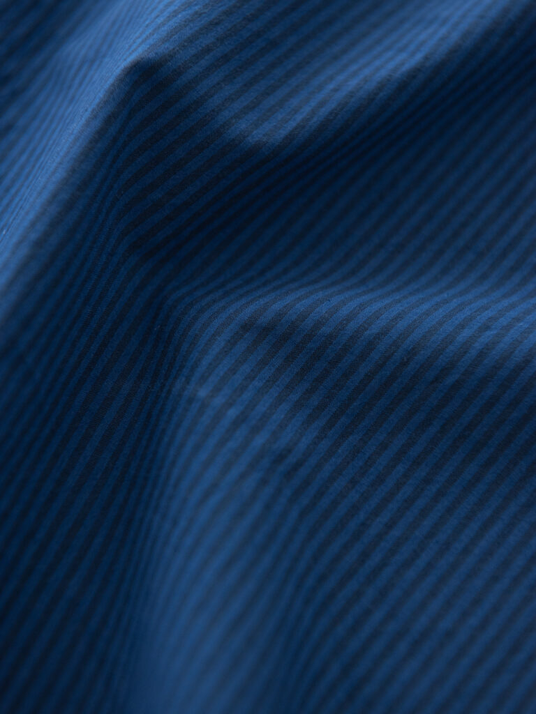 Typewriter Poplin, Cobalt stripe (105cm)