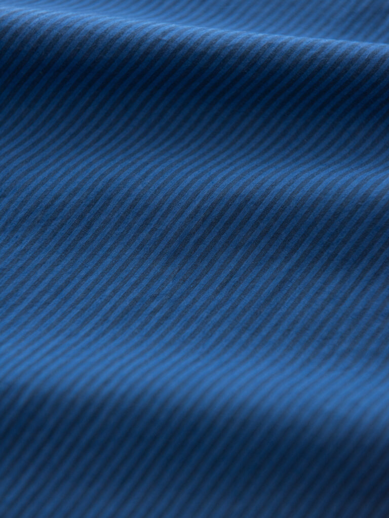 Typewriter Poplin, Cobalt stripe (105cm)