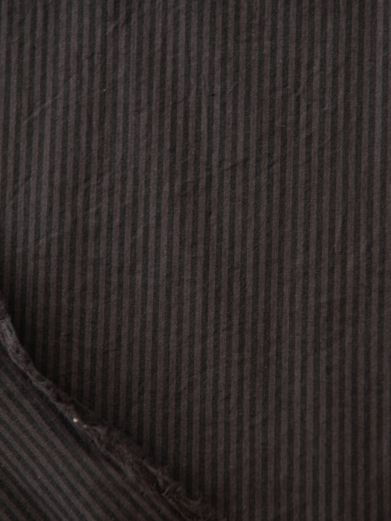 Typewriter Poplin, Coffee stripe