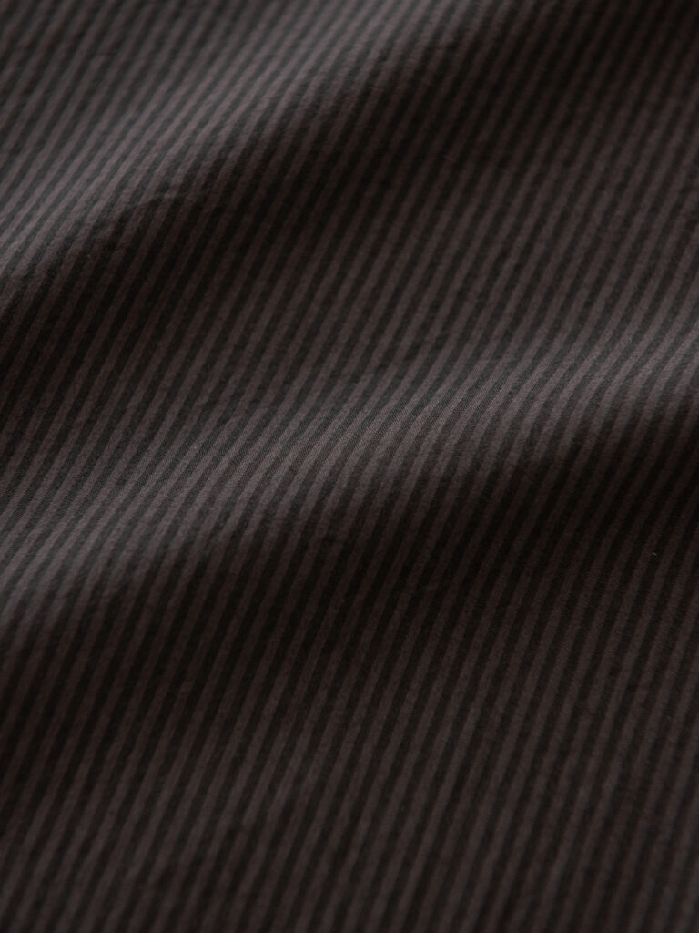 Typewriter Poplin, Coffee stripe