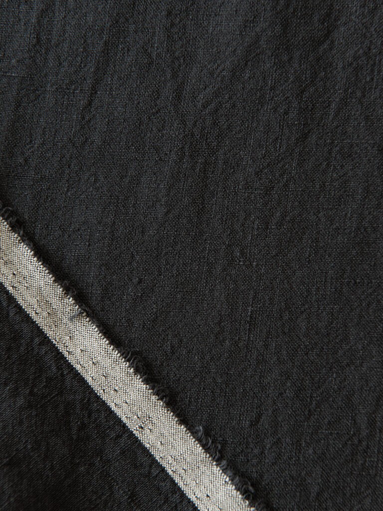 Lin-poplin, Off black